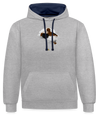 Freedom of Life Unisex Hoodie- Sweat à Capuche Liberté de vie - Graphartixry - gris chiné/bleu marine