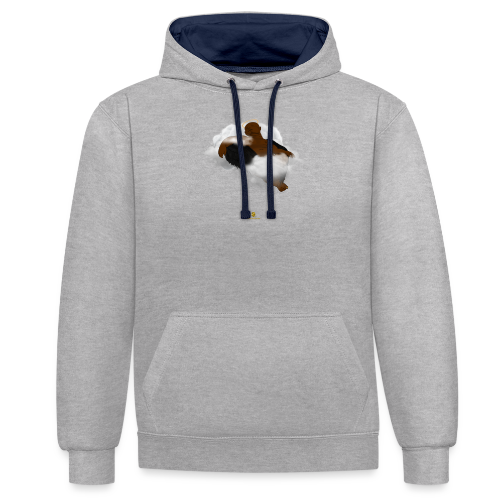 Freedom of Life Unisex Hoodie- Sweat à Capuche Liberté de vie - Graphartixry - gris chiné/bleu marine