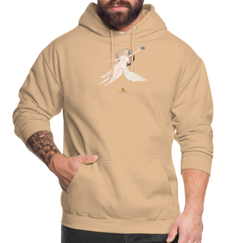 Sweat à Capuche Femme en Terre de luxe - Graphartixry - pêche