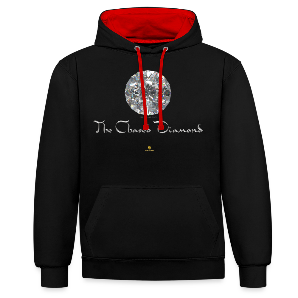 Sweat à Capuche The Chased Diamond - Graphartixry - noir/rouge