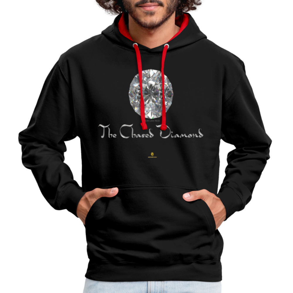 Sweat à Capuche The Chased Diamond - Graphartixry - noir/rouge