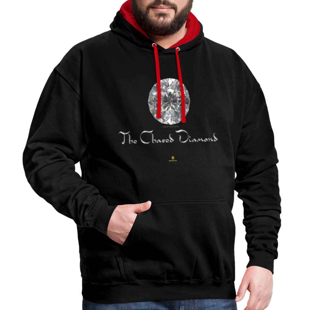 Sweat à Capuche The Chased Diamond - Graphartixry - noir/rouge