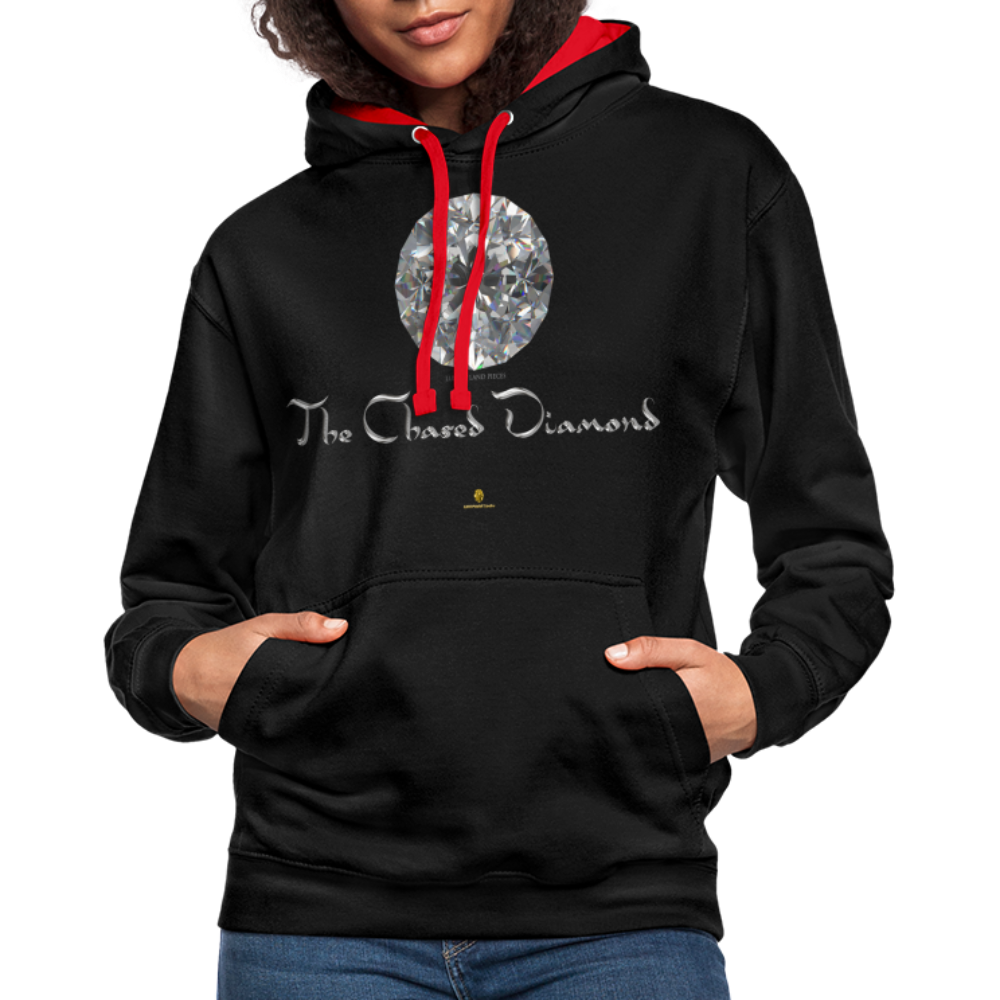 Sweat à Capuche The Chased Diamond - Graphartixry - noir/rouge