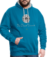 Sweat à Capuche The Chased Diamond - Graphartixry - bleu paon/gris chiné