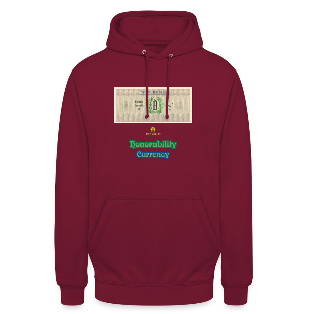 Honorability Bill Hoodie - bordeaux