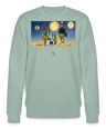 Sweatshirt Terre de luxe - Graphartixry - vert de gris clair