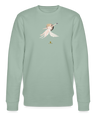 Sweatshirt Femme en terre de luxe - Graphartixry - vert de gris clair