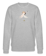 Sweatshirt Femme en terre de luxe - Graphartixry - gris chiné