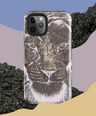 Silver Lion Head Hard Case for iPhone - Graphartixry - baseball cap, unisex pullover hoodie, graphic tees, long hooded sweatshirt, eco friendly bomber jacket, unisex denim jacket, Crossbody Bag, hard case for iPhone, rubber case for airpods, case for Samsung -  Graphartixry