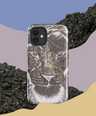 Silver Lion Head Hard Case for iPhone - Graphartixry - baseball cap, unisex pullover hoodie, graphic tees, long hooded sweatshirt, eco friendly bomber jacket, unisex denim jacket, Crossbody Bag, hard case for iPhone, rubber case for airpods, case for Samsung -  Graphartixry