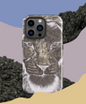 Silver Lion Head Hard Case for iPhone - Graphartixry - baseball cap, unisex pullover hoodie, graphic tees, long hooded sweatshirt, eco friendly bomber jacket, unisex denim jacket, Crossbody Bag, hard case for iPhone, rubber case for airpods, case for Samsung -  Graphartixry