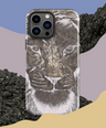 Silver Lion Head Hard Case for iPhone - Graphartixry - baseball cap, unisex pullover hoodie, graphic tees, long hooded sweatshirt, eco friendly bomber jacket, unisex denim jacket, Crossbody Bag, hard case for iPhone, rubber case for airpods, case for Samsung -  Graphartixry