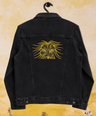 Lion Head Unisex Denim Jacket - Graphartixry - baseball cap, unisex pullover hoodie, graphic tees, long hooded sweatshirt, eco friendly bomber jacket, unisex denim jacket, Crossbody Bag, hard case for iPhone, rubber case for airpods, case for Samsung -  Graphartixry