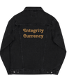 Integrity Currency Unisex denim jacket - Graphartixry - baseball cap, unisex pullover hoodie, graphic tees, long hooded sweatshirt, eco friendly bomber jacket, unisex denim jacket, Crossbody Bag, hard case for iPhone, rubber case for airpods, case for Samsung -  Graphartixry