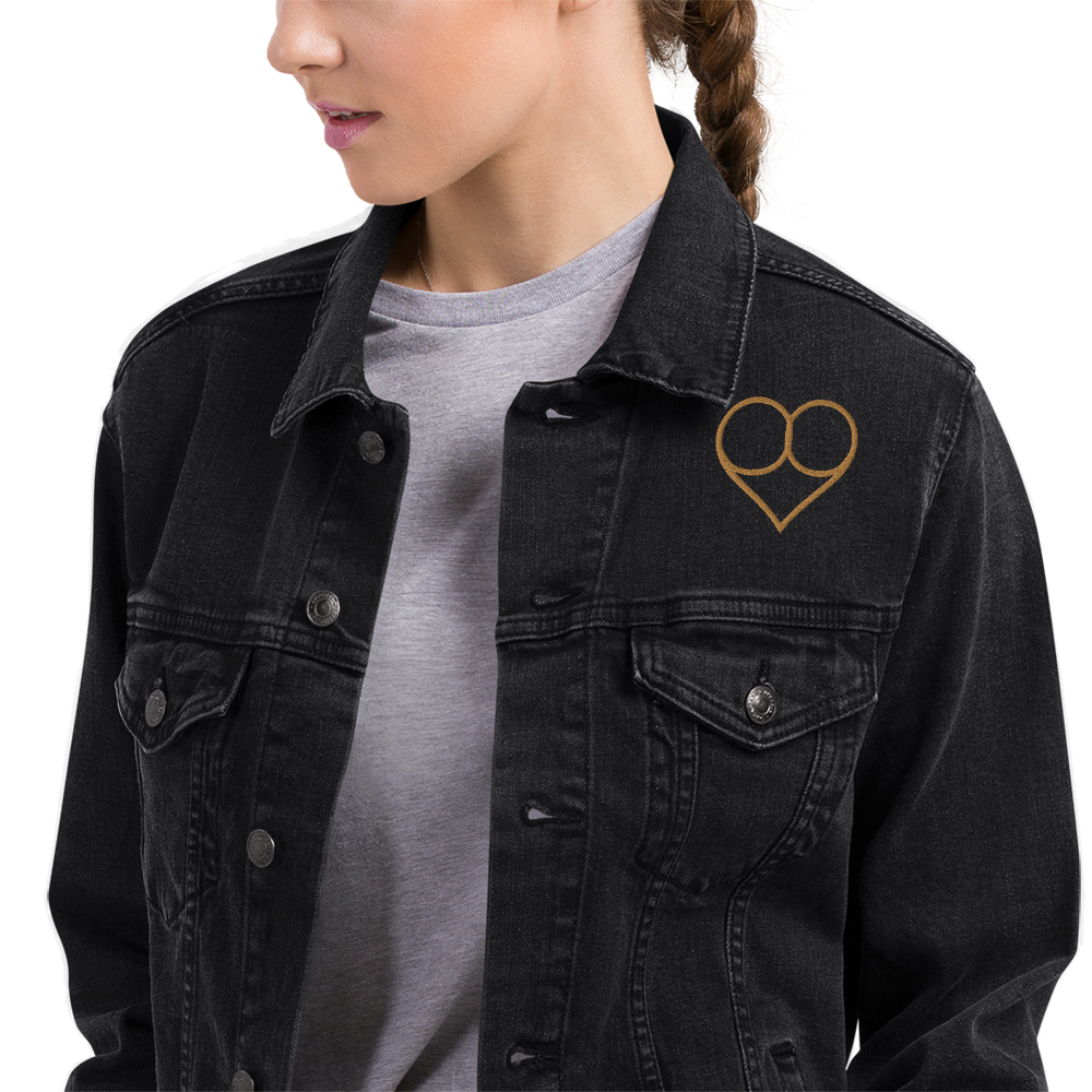 Love Currency Unisex Denim jacket - Graphartixry - baseball cap, unisex pullover hoodie, graphic tees, long hooded sweatshirt, eco friendly bomber jacket, unisex denim jacket, Crossbody Bag, hard case for iPhone, rubber case for airpods, case for Samsung -  Graphartixry