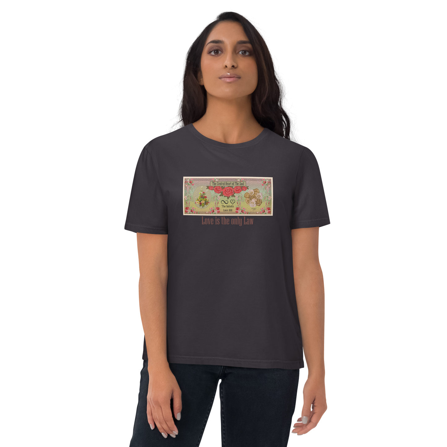 Love Bill Note Unisex Organic Cotton T-Shirt