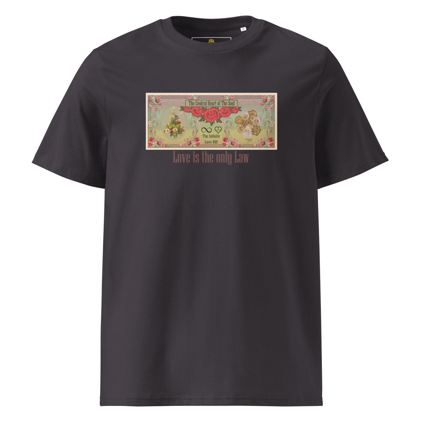 Love Bill Note Unisex Organic Cotton T-Shirt