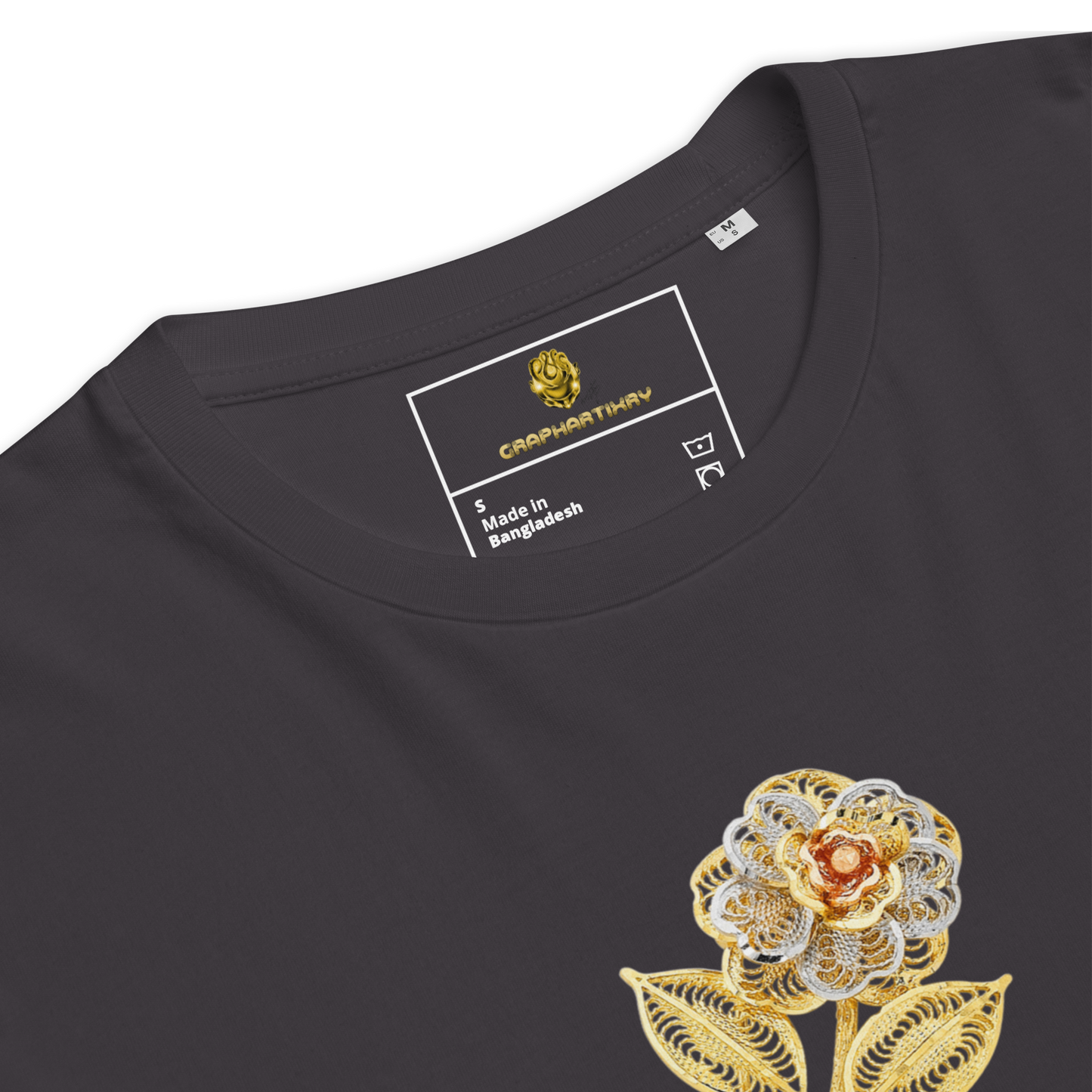 Golf Flower Unisex Organic Cotton T-Shirt