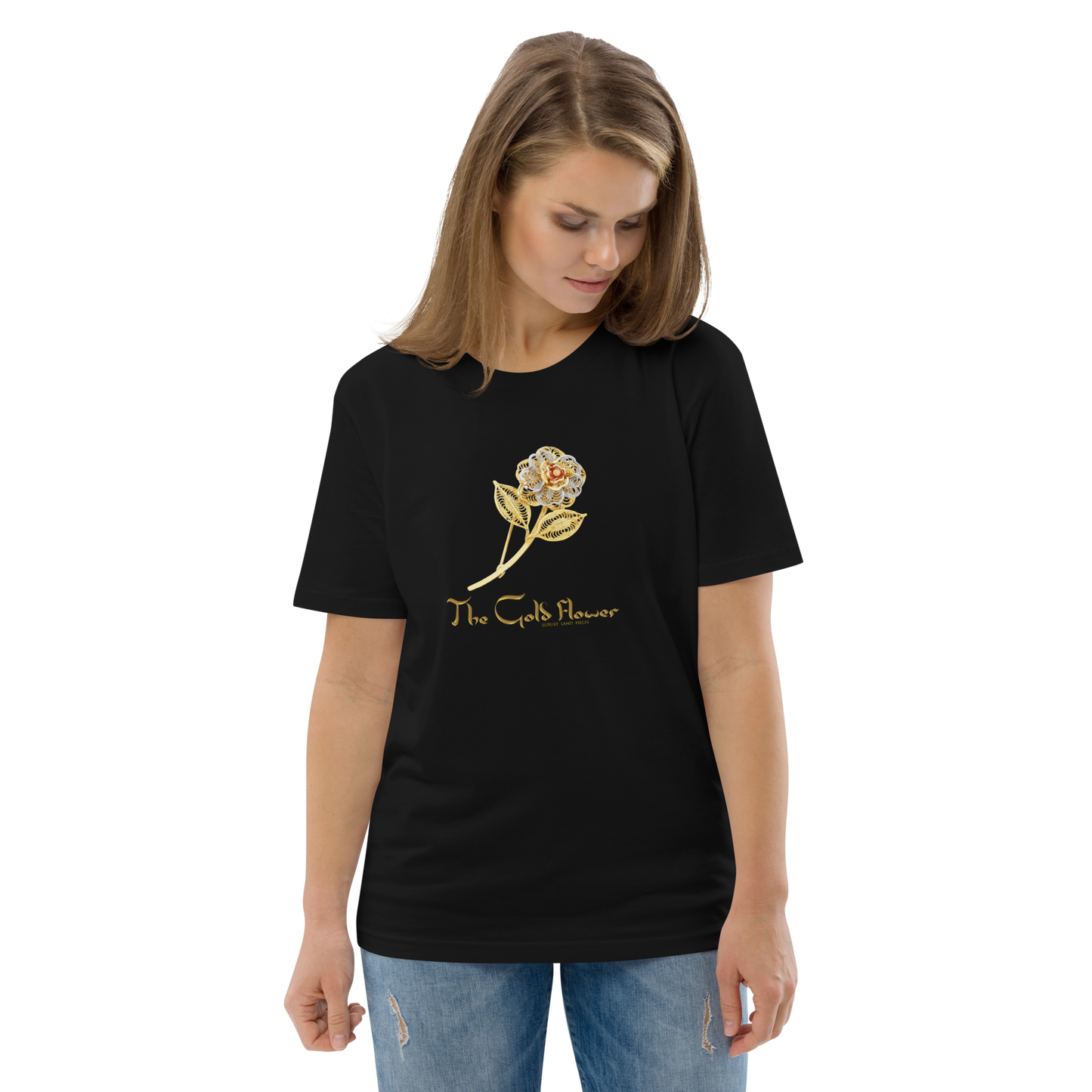 Golf Flower Unisex Organic Cotton T-Shirt