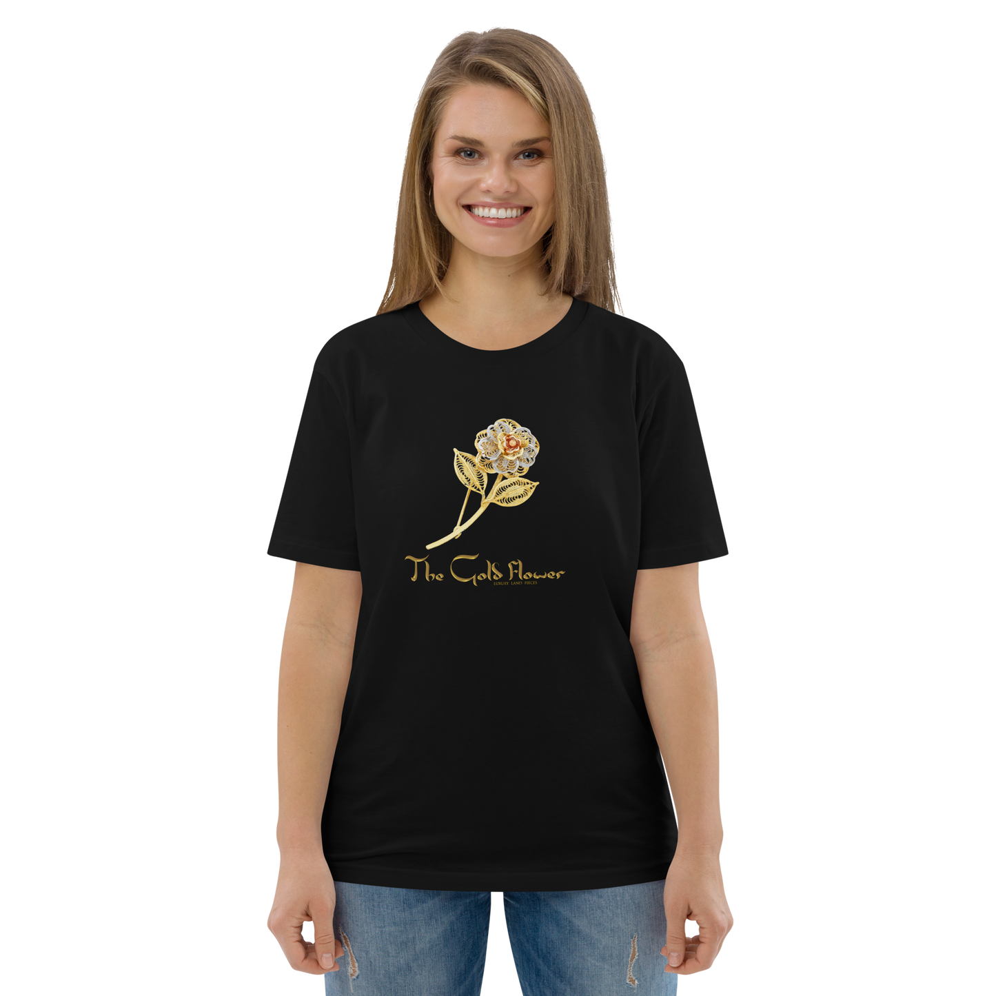 Golf Flower Unisex Organic Cotton T-Shirt
