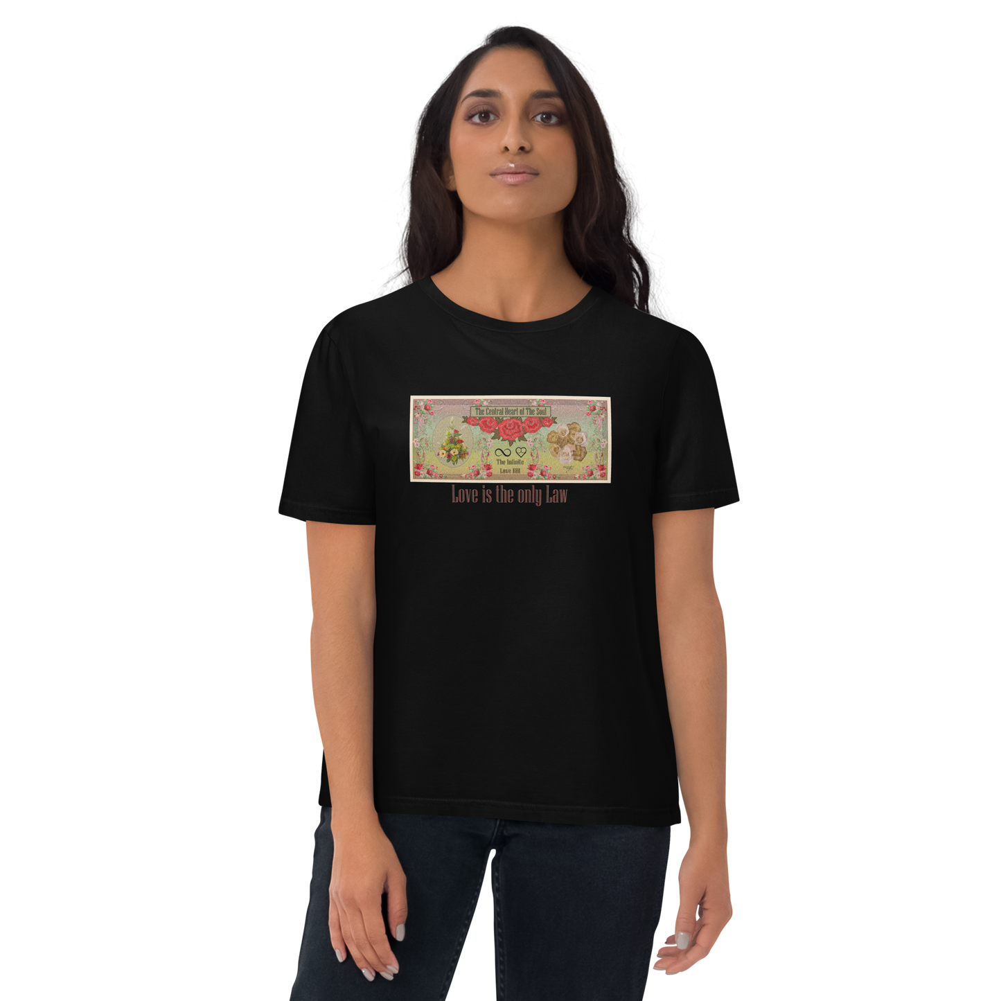 Love Bill Note Unisex Organic Cotton T-Shirt