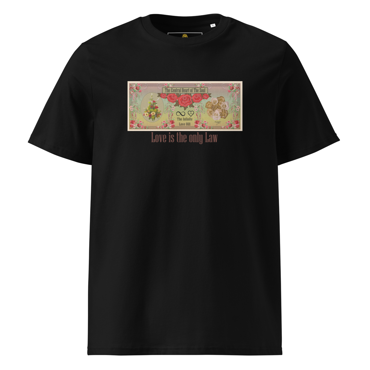 Love Bill Note Unisex Organic Cotton T-Shirt