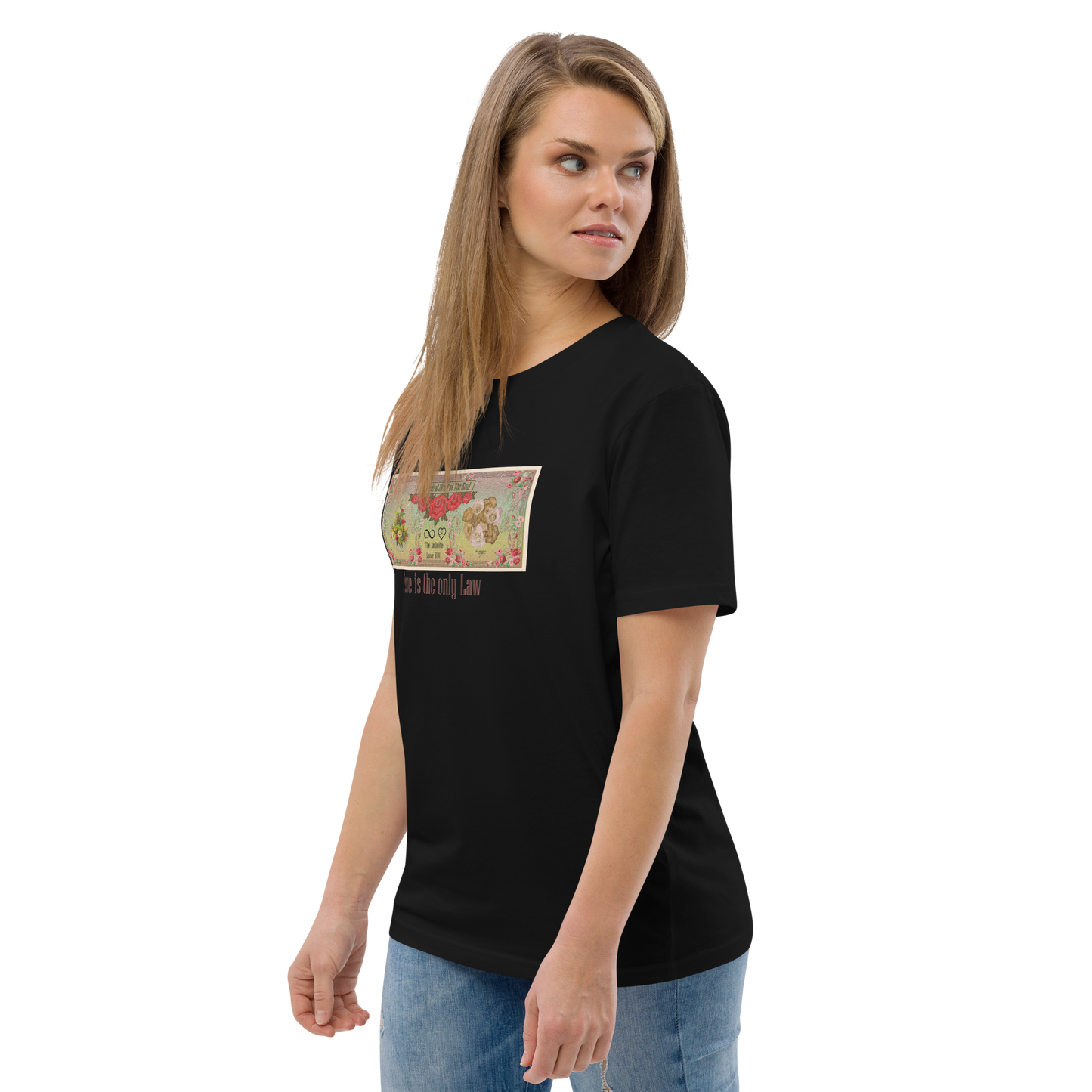 Love Bill Note Unisex Organic Cotton T-Shirt