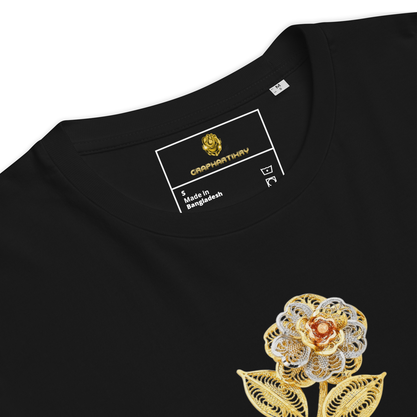 Golf Flower Unisex Organic Cotton T-Shirt