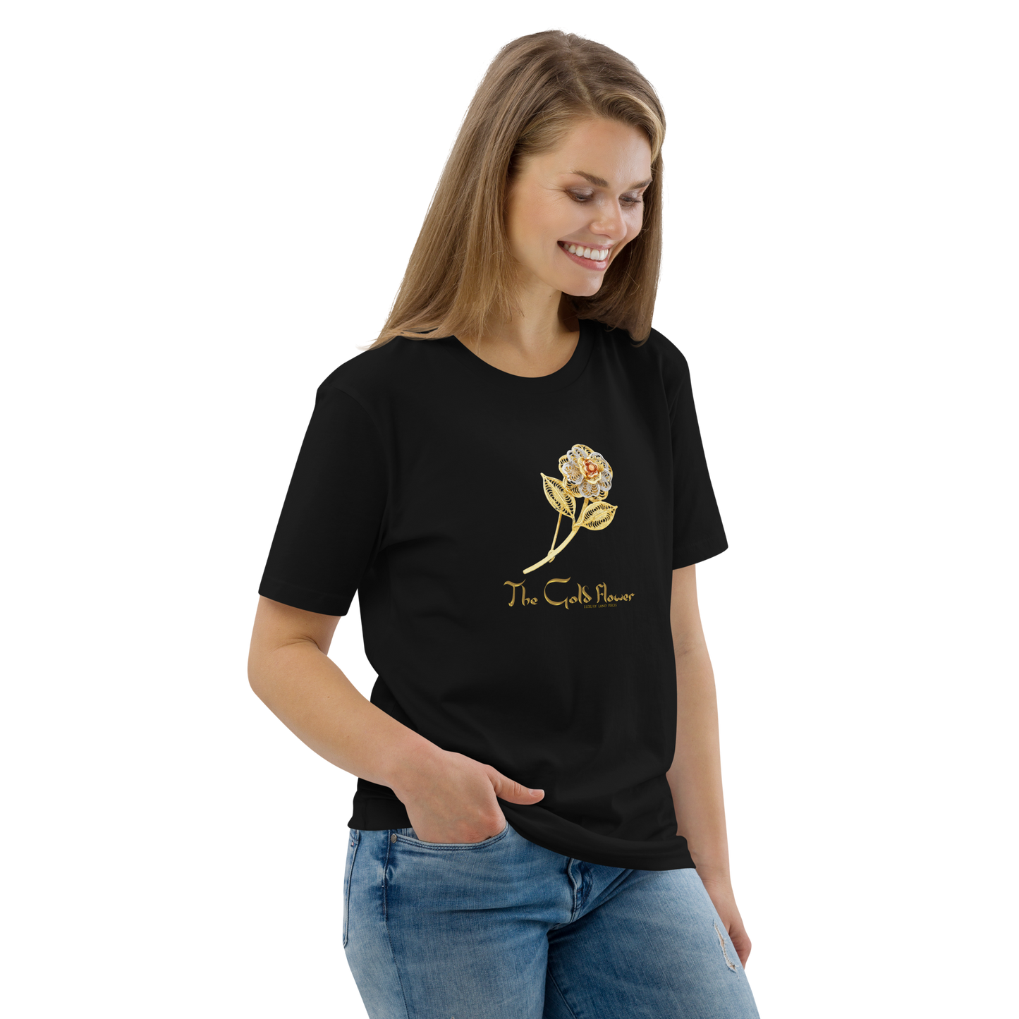Golf Flower Unisex Organic Cotton T-Shirt