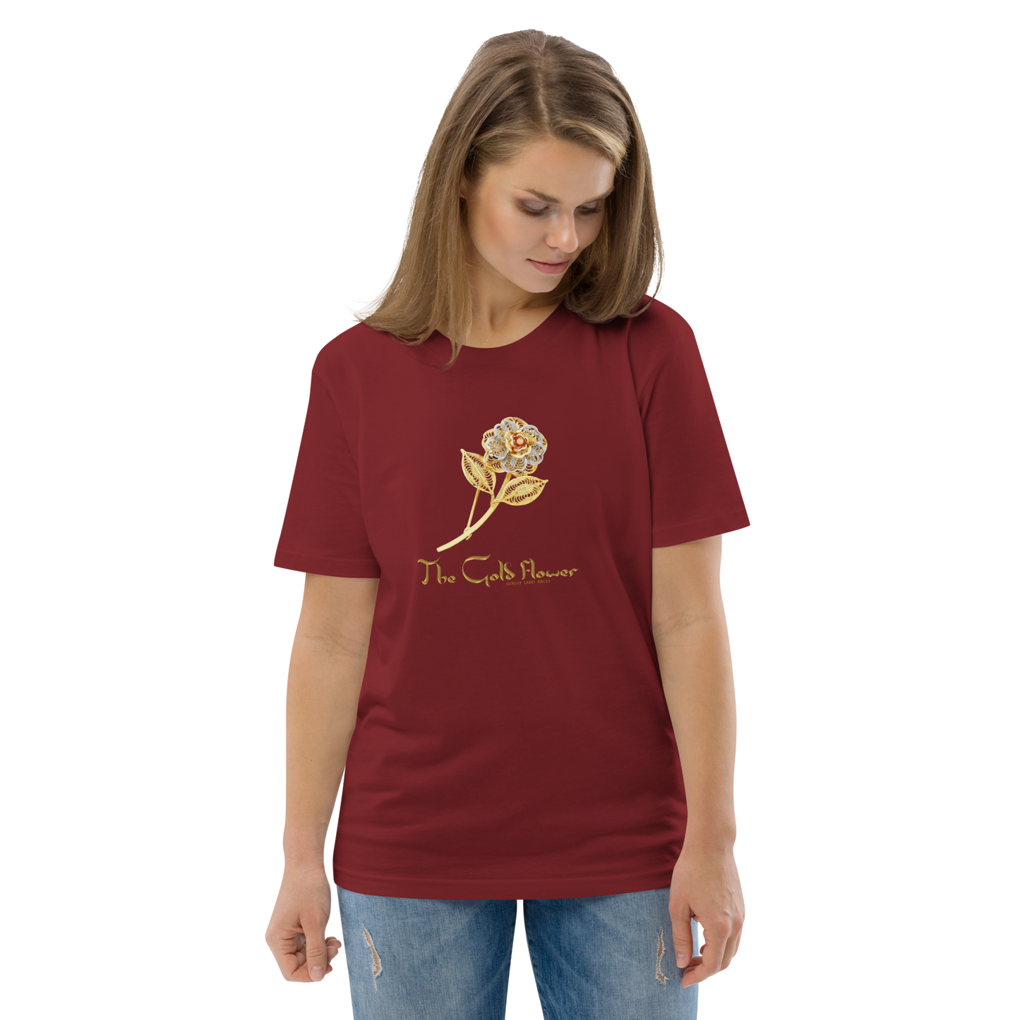 Golf Flower Unisex Organic Cotton T-Shirt