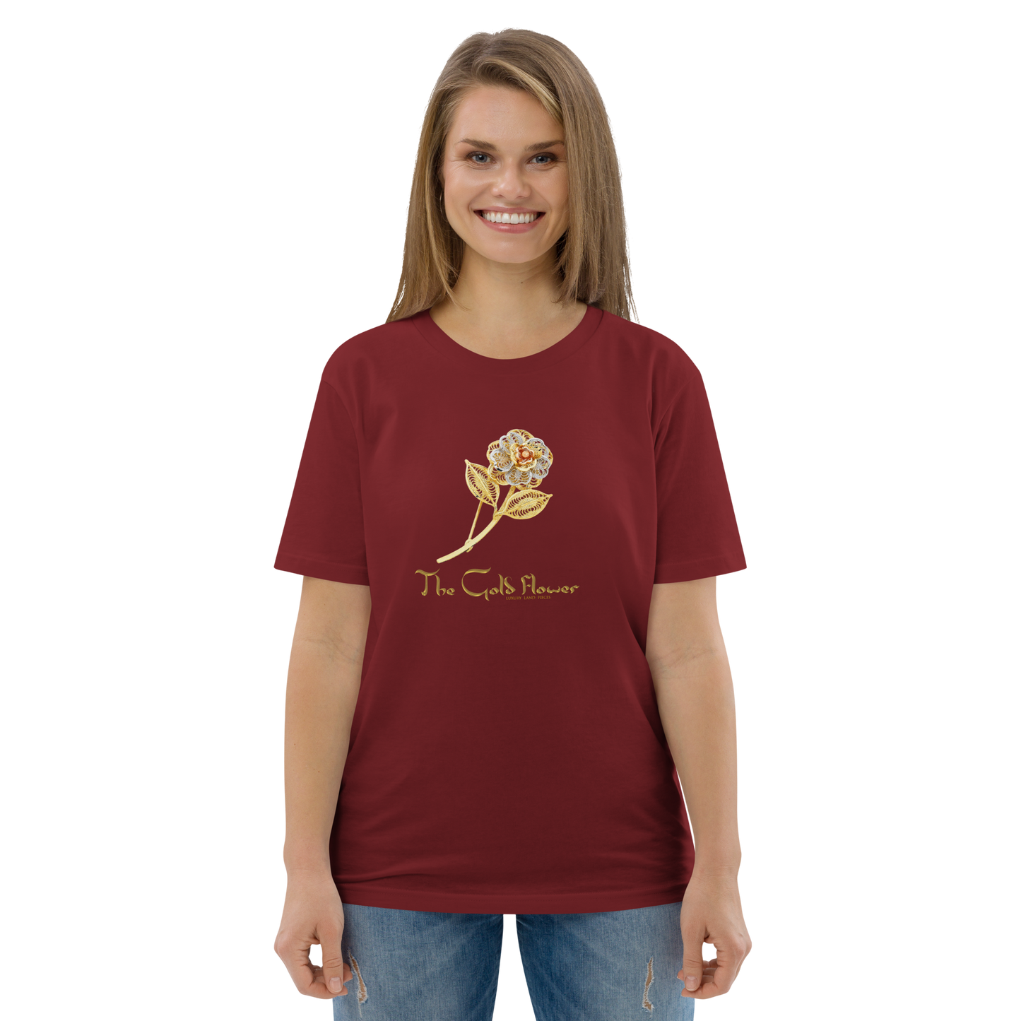 Golf Flower Unisex Organic Cotton T-Shirt