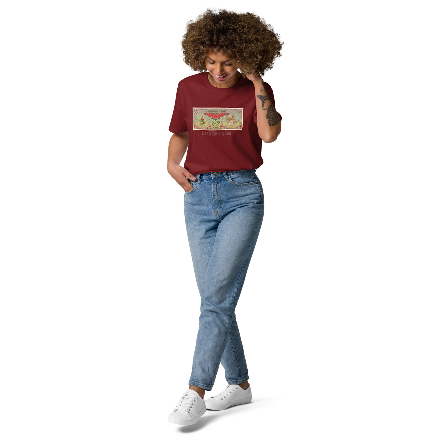 Love Bill Note Unisex Organic Cotton T-Shirt