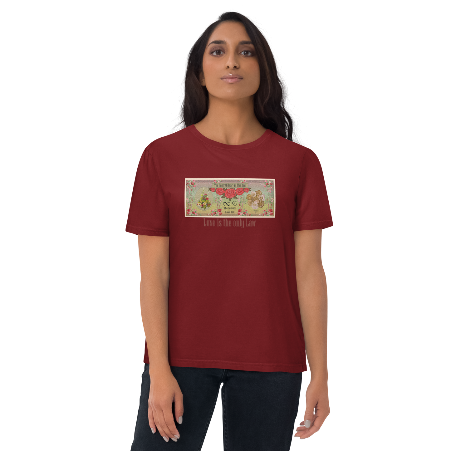 Love Bill Note Unisex Organic Cotton T-Shirt