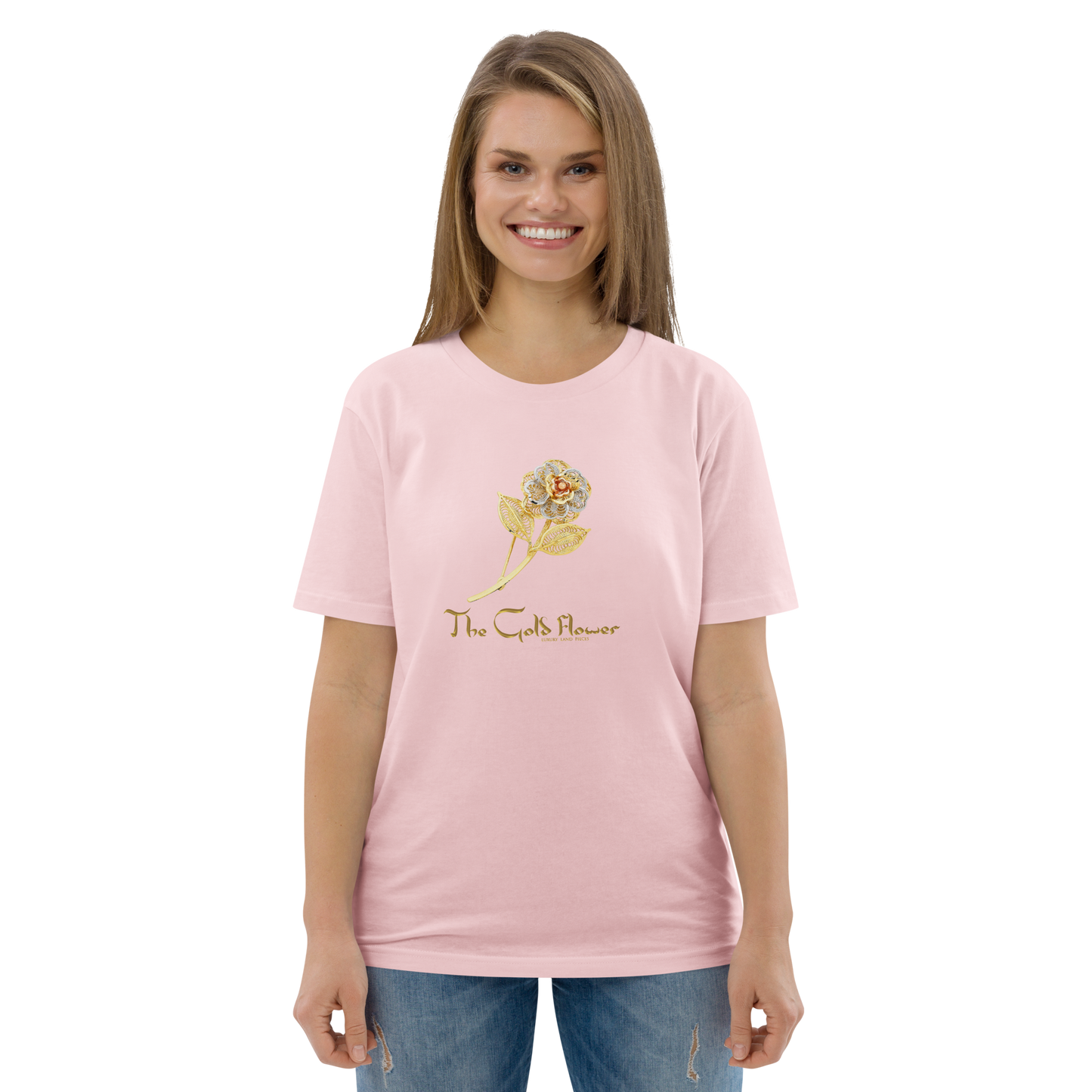 Golf Flower Unisex Organic Cotton T-Shirt