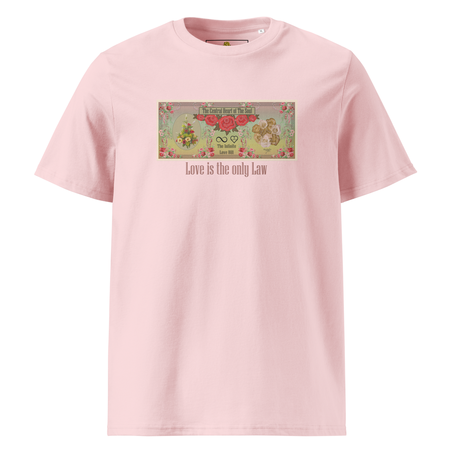 Love Bill Note Unisex Organic Cotton T-Shirt