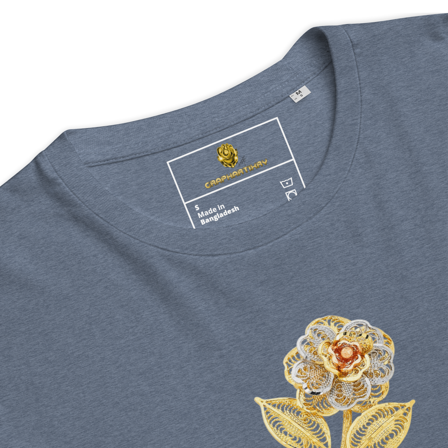 Golf Flower Unisex Organic Cotton T-Shirt