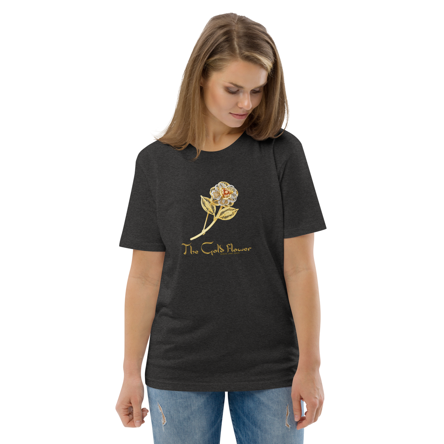 Golf Flower Unisex Organic Cotton T-Shirt