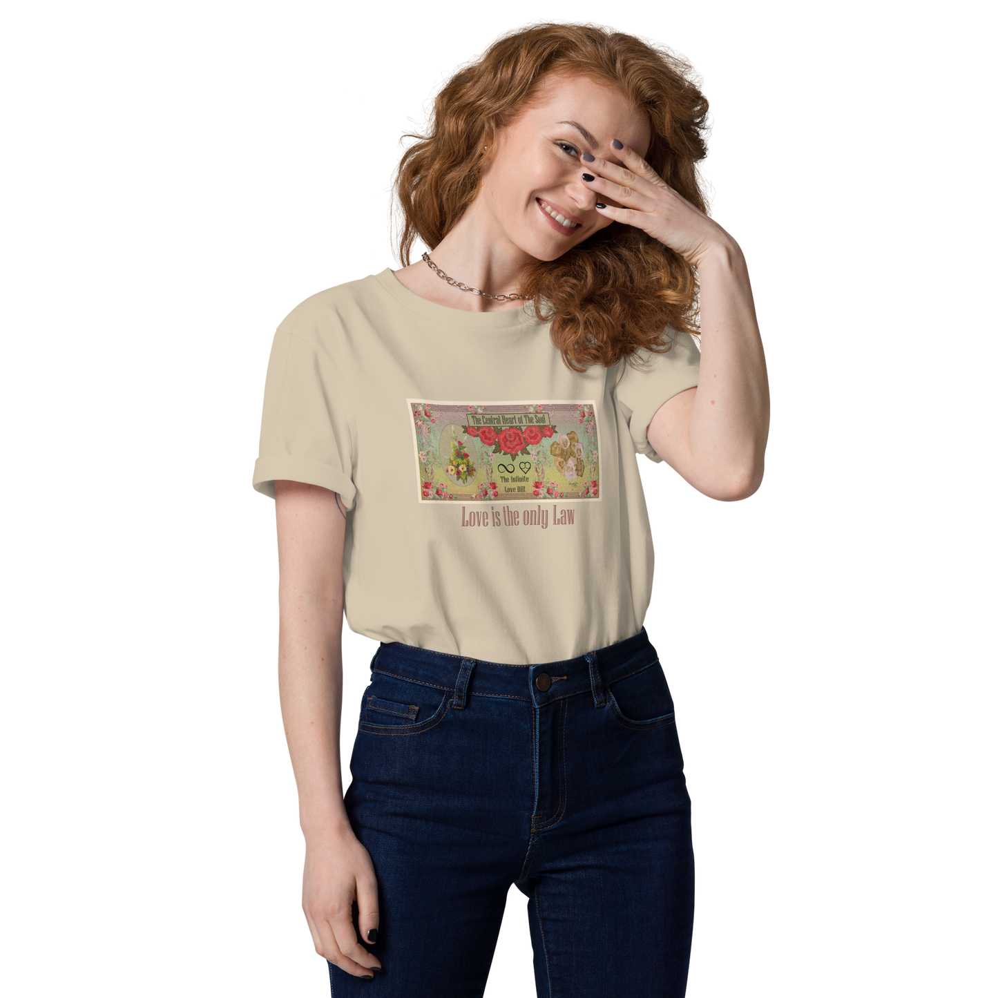 Love Bill Note Unisex Organic Cotton T-Shirt