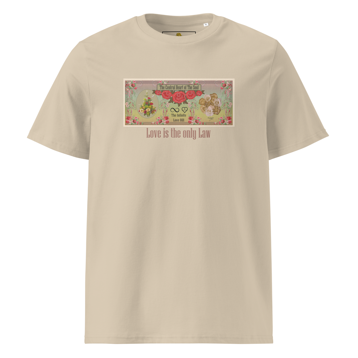 Love Bill Note Unisex Organic Cotton T-Shirt