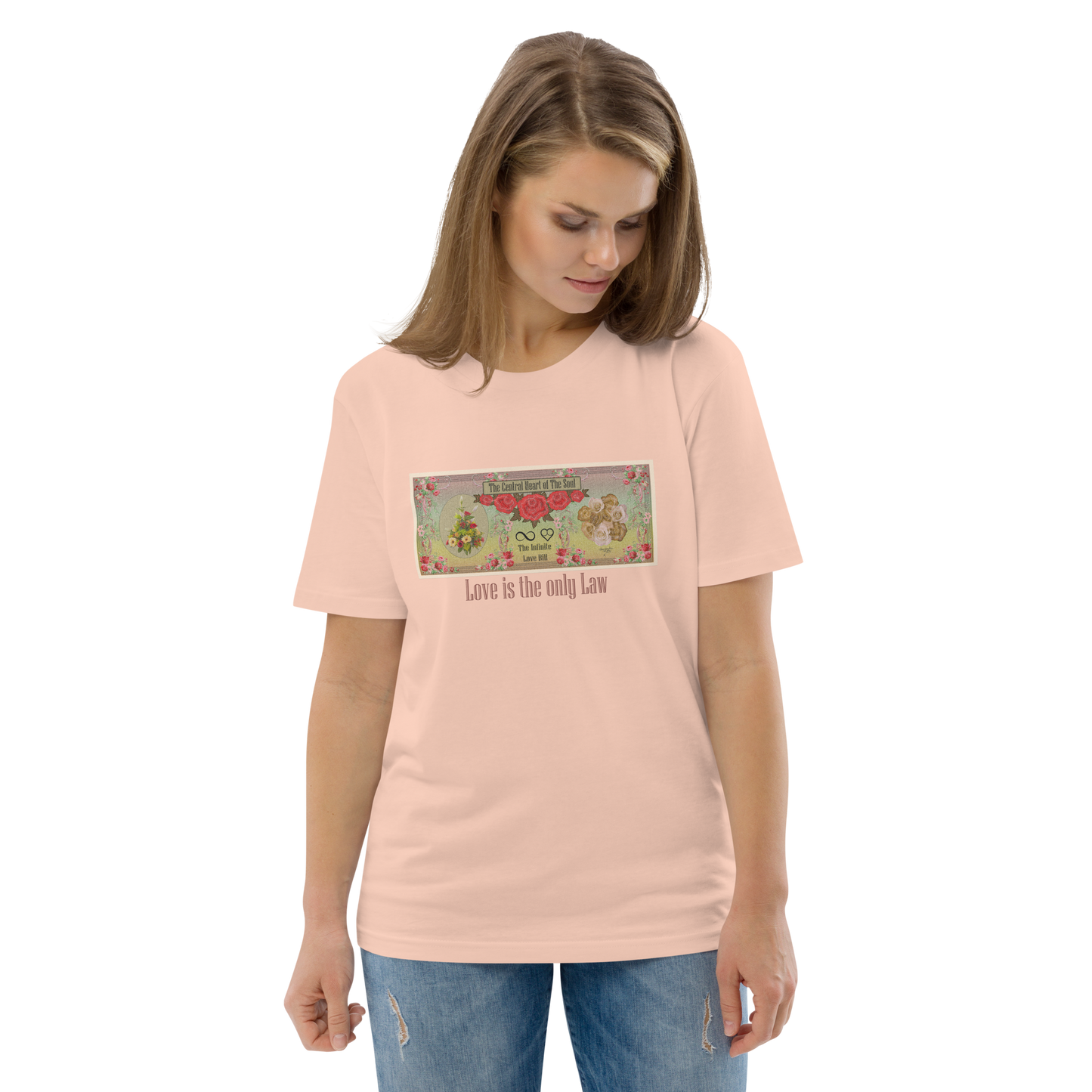Love Bill Note Unisex Organic Cotton T-Shirt