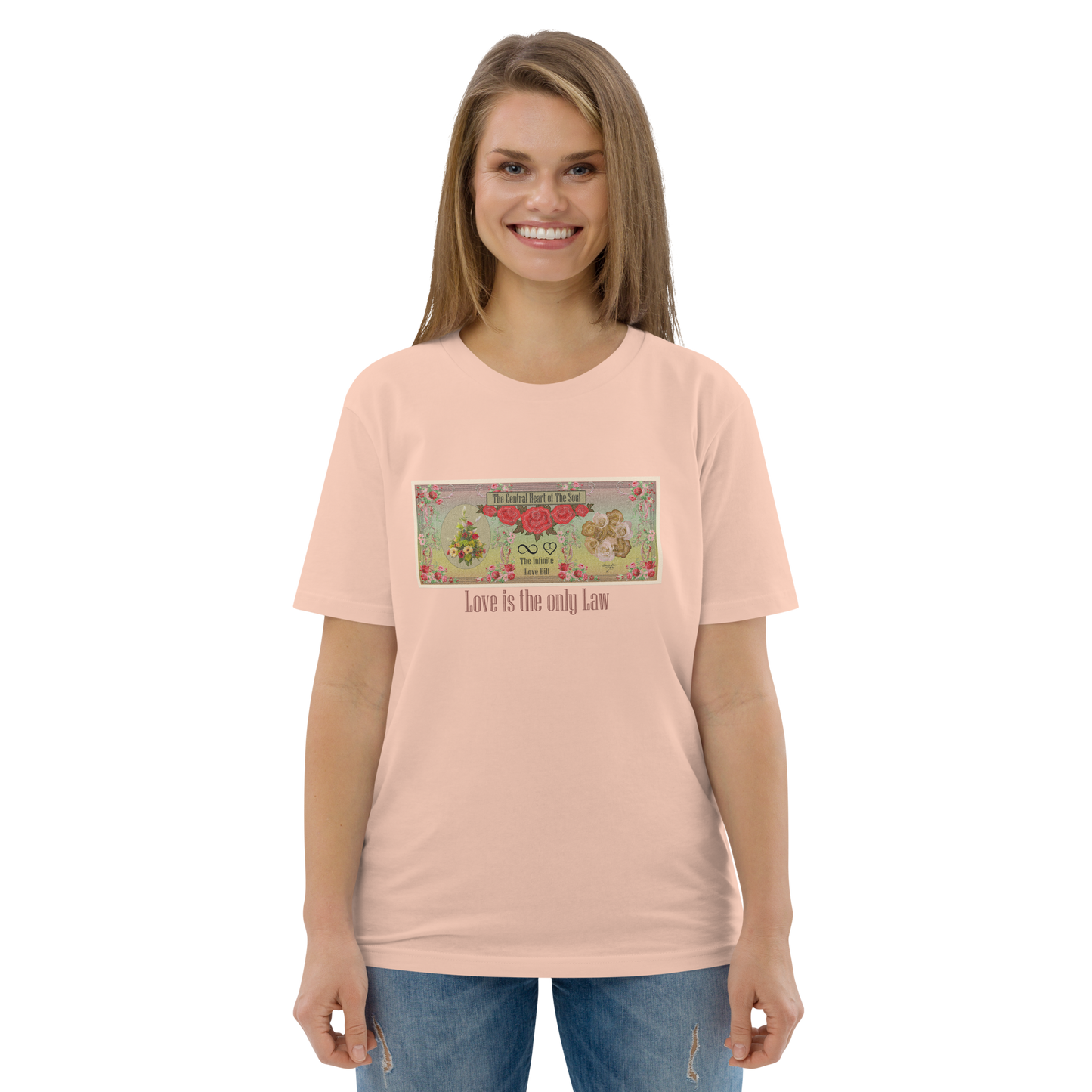 Love Bill Note Unisex Organic Cotton T-Shirt