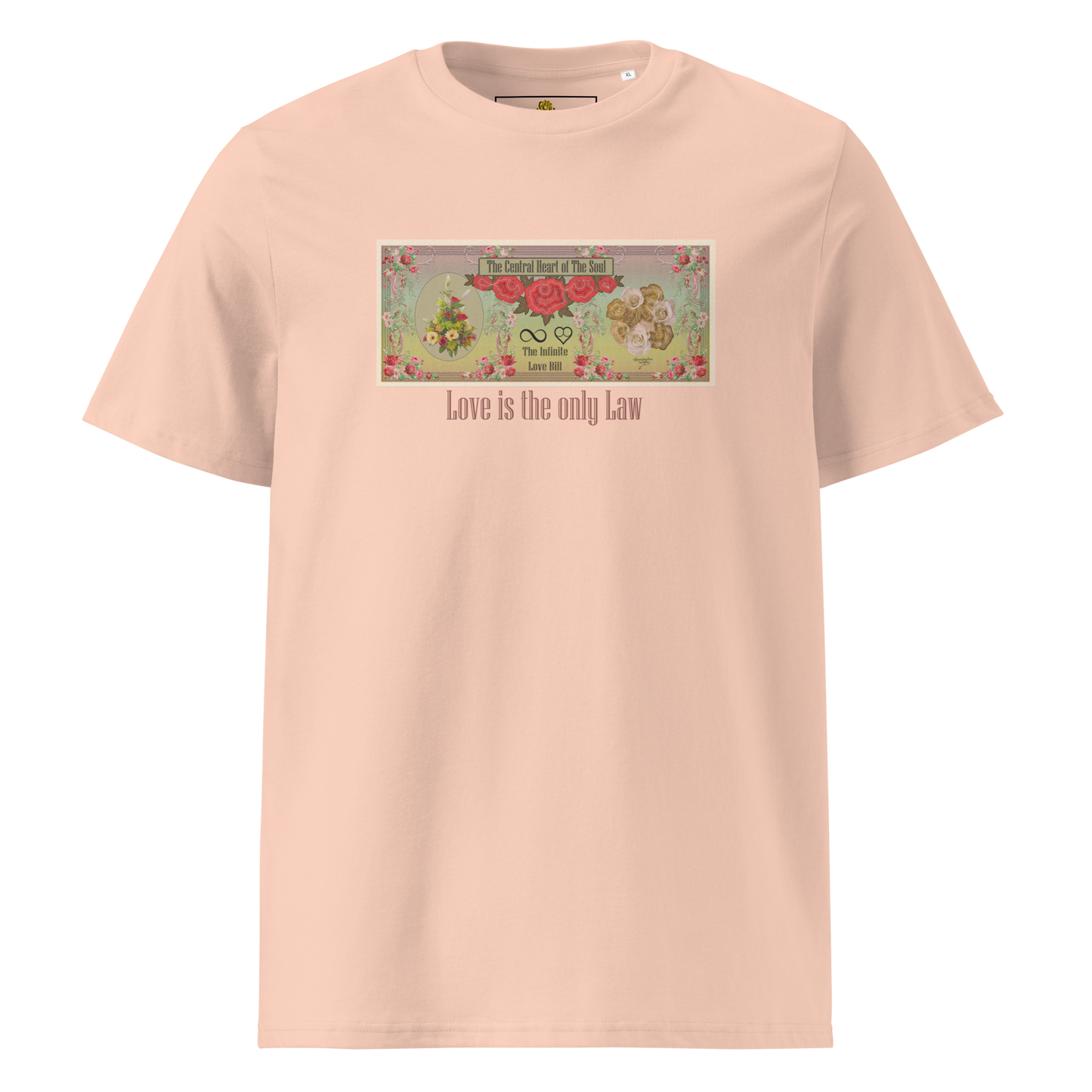 Love Bill Note Unisex Organic Cotton T-Shirt