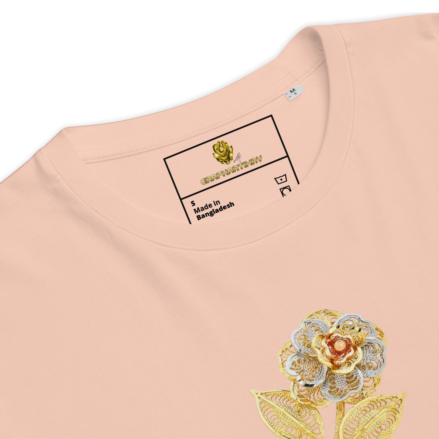 Golf Flower Unisex Organic Cotton T-Shirt