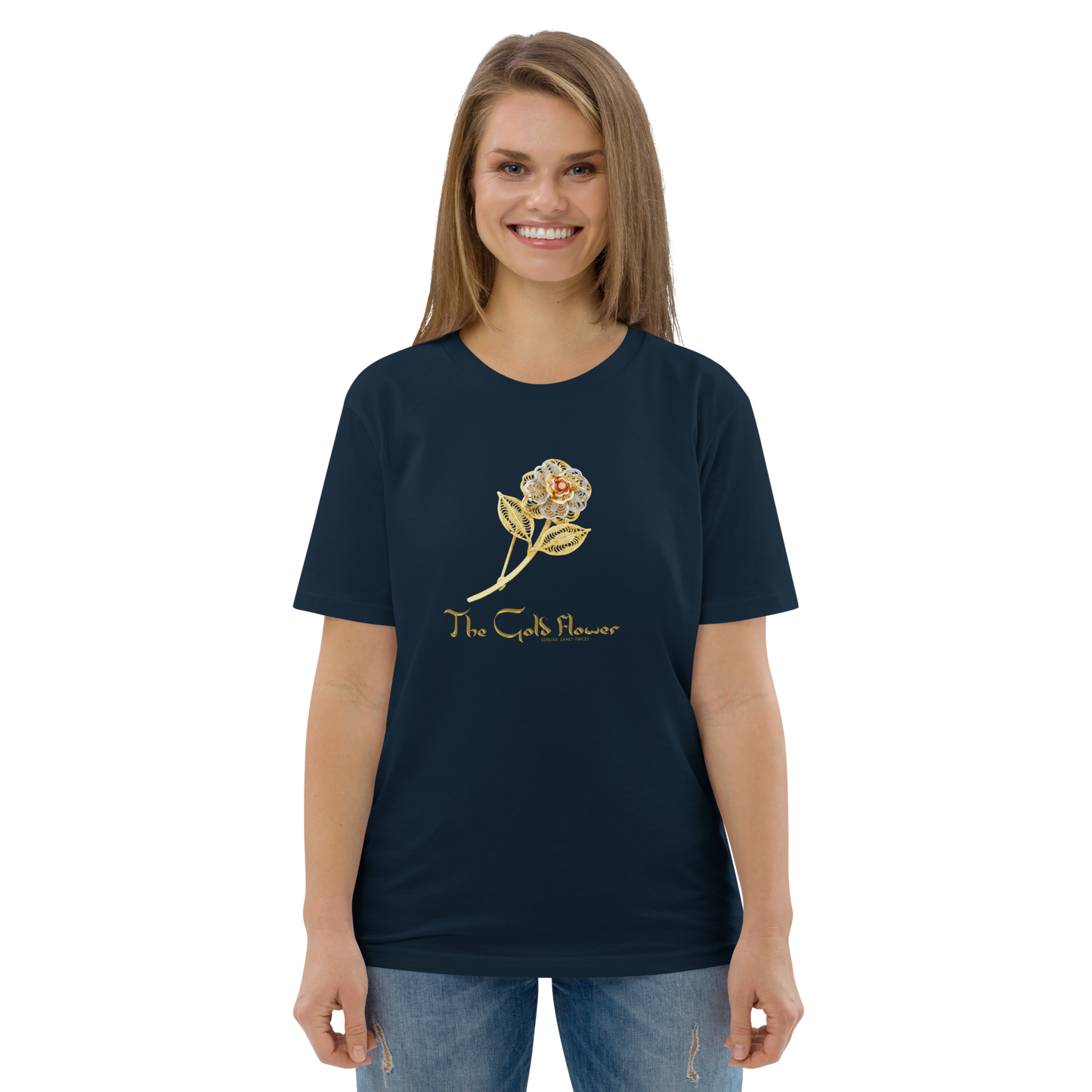 Golf Flower Unisex Organic Cotton T-Shirt