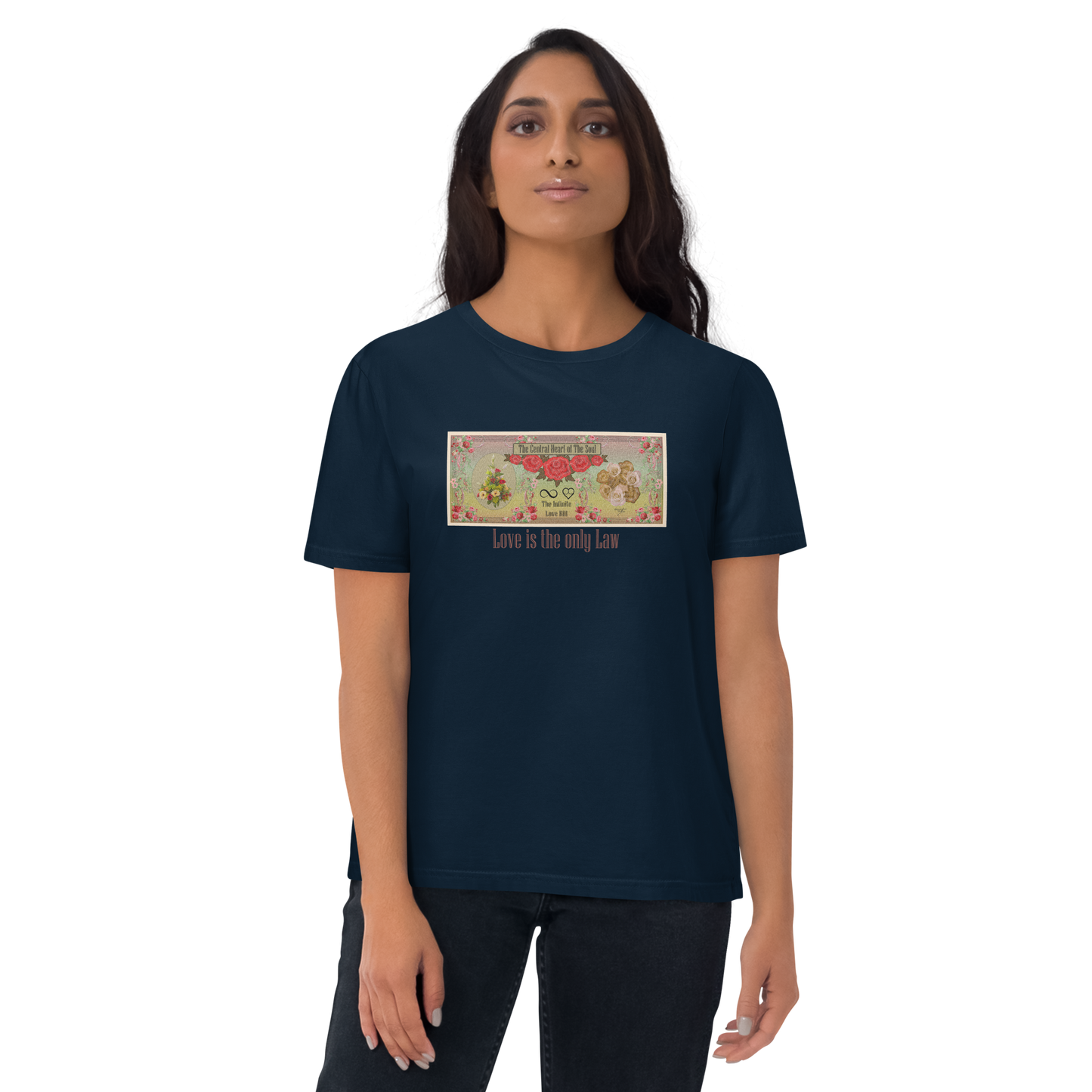 Love Bill Note Unisex Organic Cotton T-Shirt