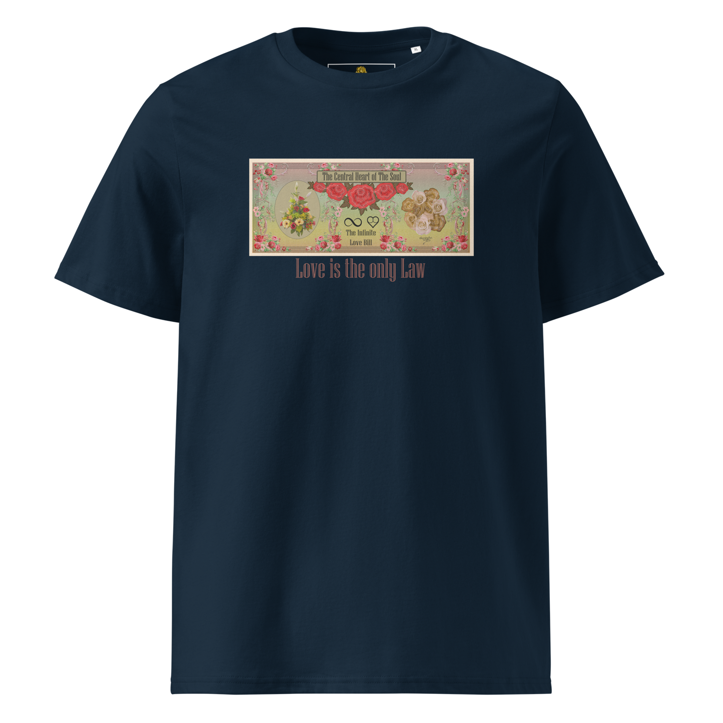 Love Bill Note Unisex Organic Cotton T-Shirt