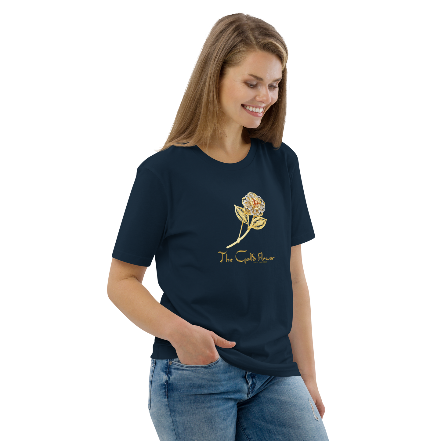Golf Flower Unisex Organic Cotton T-Shirt