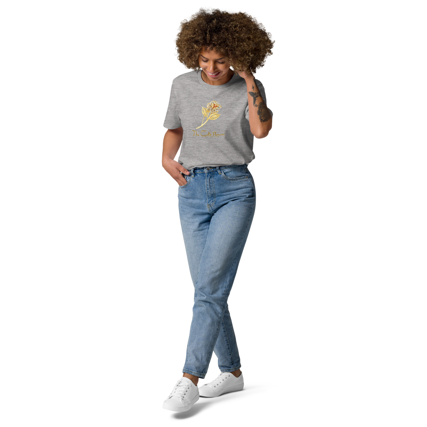 Golf Flower Unisex Organic Cotton T-Shirt