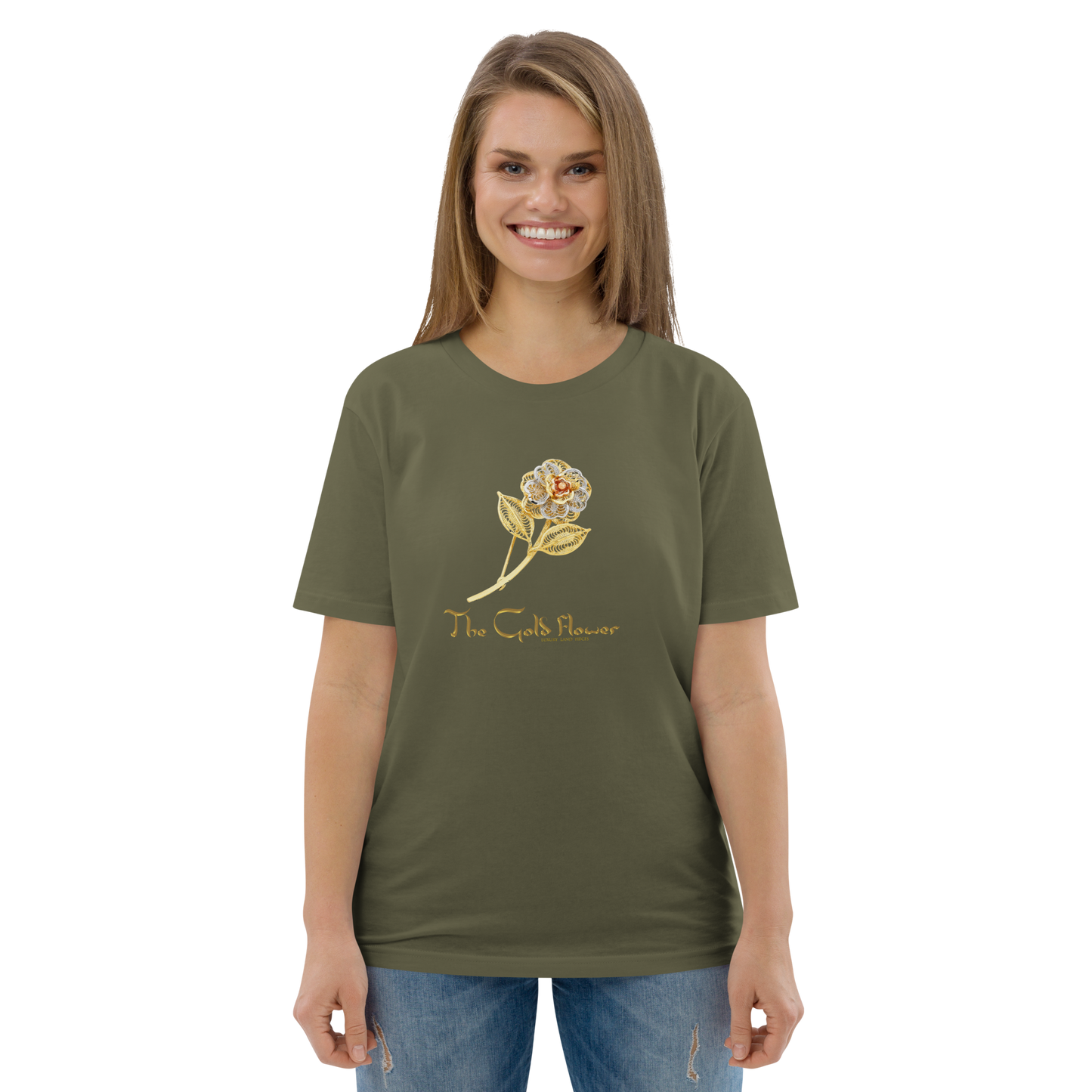 Golf Flower Unisex Organic Cotton T-Shirt