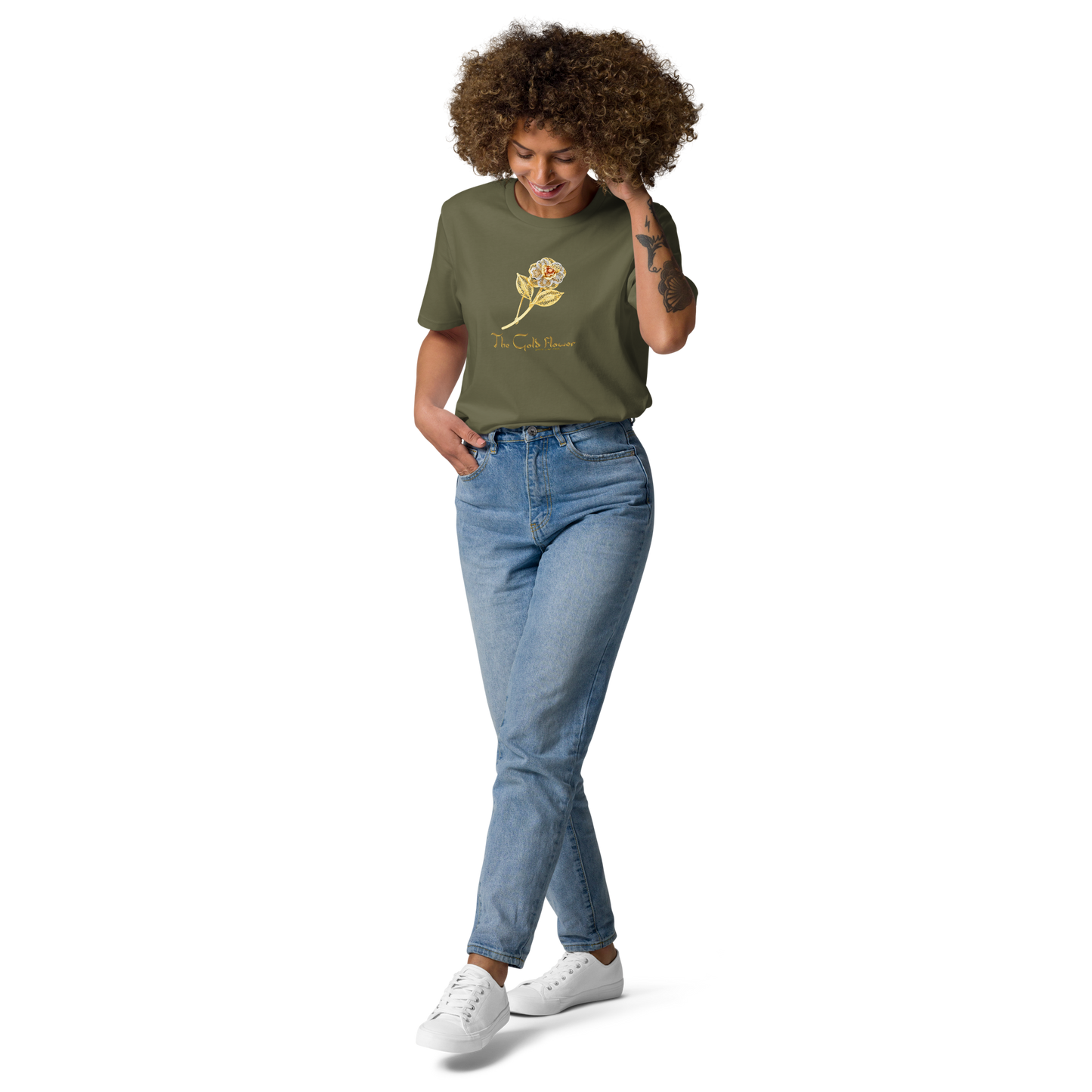 Golf Flower Unisex Organic Cotton T-Shirt